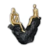 Skulptur: Sammen, Guld og sort