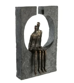 Skulptur, Sammenhold – tiden er kostbar, H 27 cm