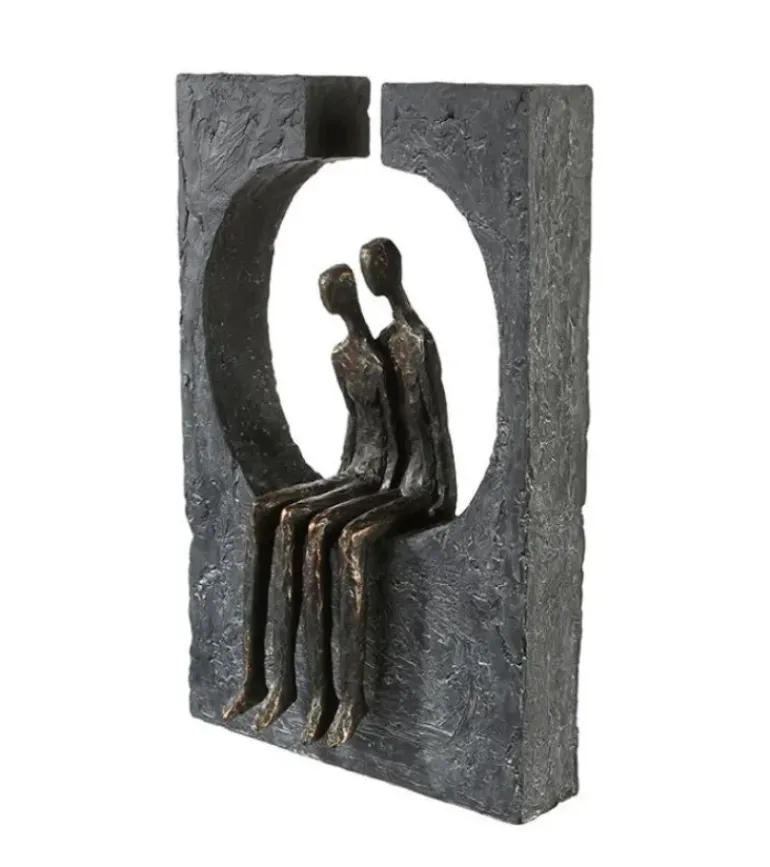 Skulptur, Sammenhold – tiden er kostbar, H 27 cm