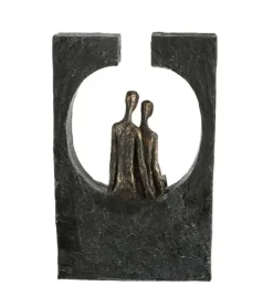 Skulptur, Sammenhold – tiden er kostbar, H 27 cm
