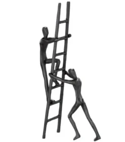 Skulptur: Teamwork, H 24 cm
