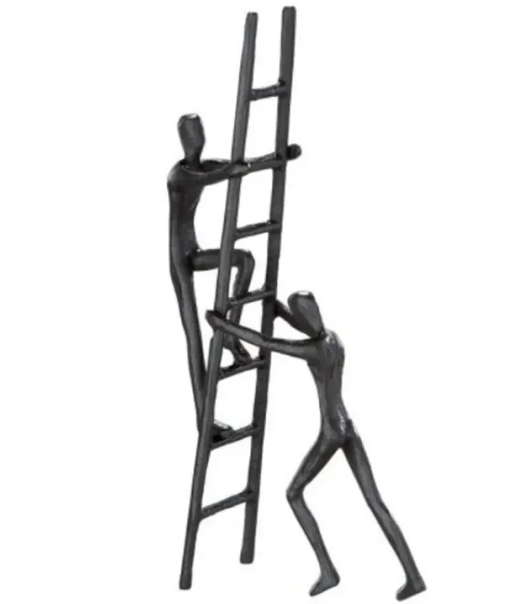 Skulptur: Teamwork, H 24 cm