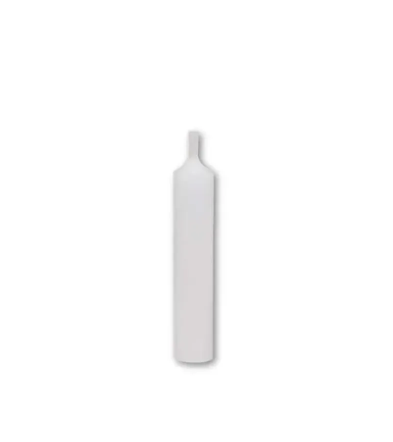 6 stk. Hvid bedelys, 11cm
