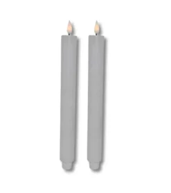 2 stk LED, Kronelys, Hvid, 29 cm