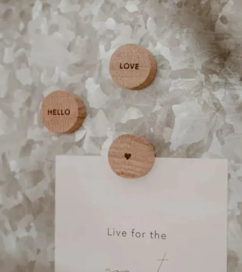 Træmagnet, Hello Love, 3 pak