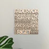 Træskilt, Bibelvers, Fadervor, EG, lille