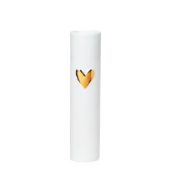 Vase med guld hjerte